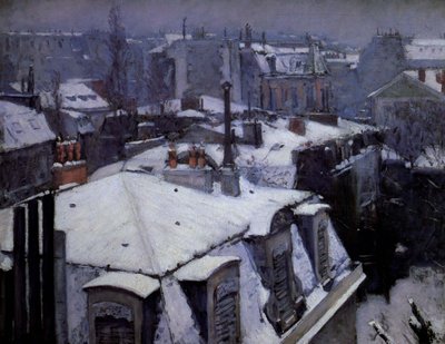 Toits sous la neige - Gustave Caillebotte